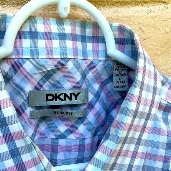 Take 50% OFF- DKNY Slim Fit Men's Dress Shirt, Size-17 - Picture 4 of 6
